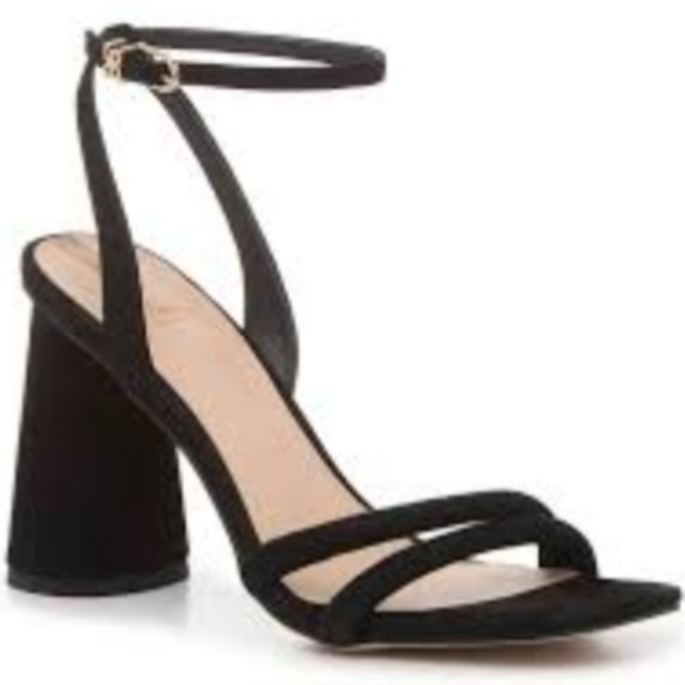 Elegant Black Strappy Heels